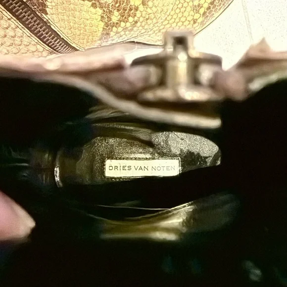 Dries Van Noten Snakeskin Ankle Boots size 37.5 - Picture 6 of 8